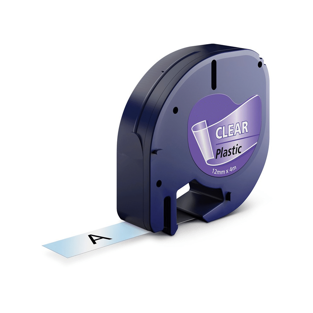 Dymo 12267 Sort På Klar Tape Kompatibel S0721530 12 Mm