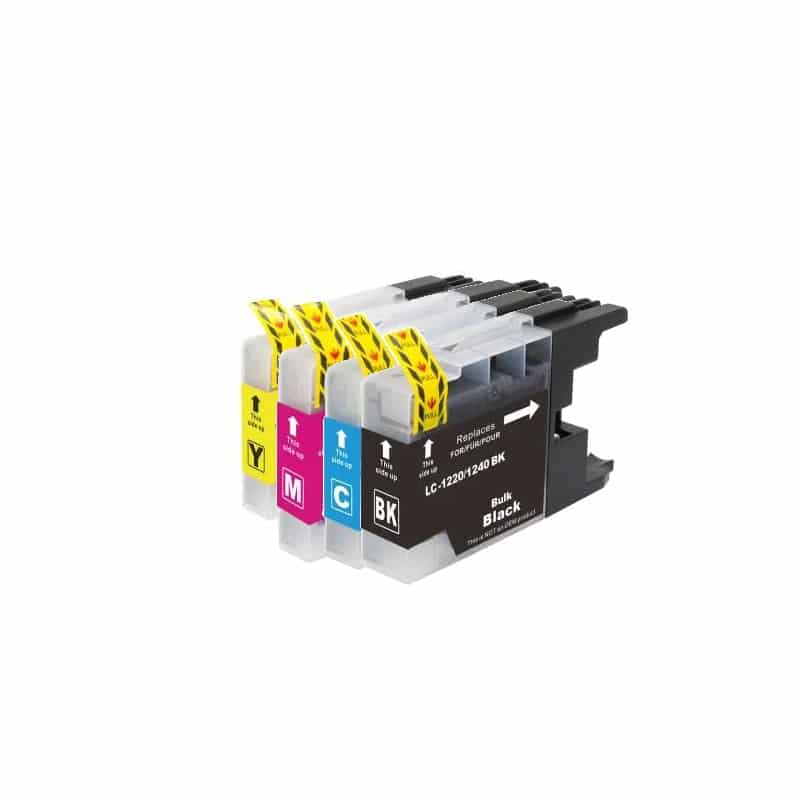 Rabatpakke Brother Lc1240   Farver Bk- - -  Kompatibel Lc1240 50ml