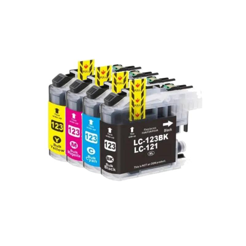 Rabatpakke Brother Lc123   Farver Bk- - -  Kompatibel Lc123   400 Sider