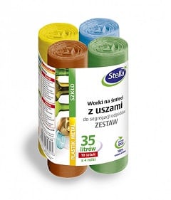 Affaldsposer 35 Liter Stella  40 Stk      Farver