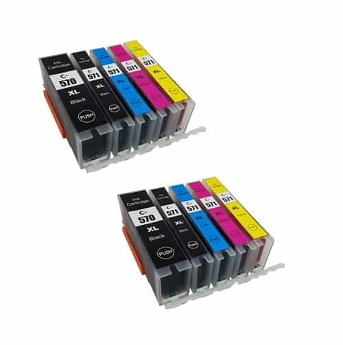 Rabatpakke Canon Pgi-570    Cli-571        Farver Pbk-bk- - -  Blækpatroner Kompatibel Pgi-570  152 Ml