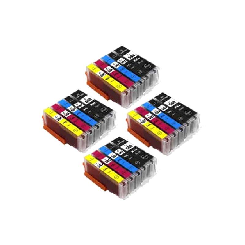 Rabatpakke Canon Pgi-580x    Cli-581x  4x5 Farver Pbk-bk- - -   Kompatibel Pgi-580x  296 Ml