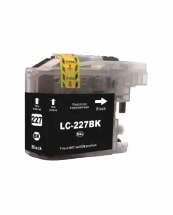 Brother Lc227 Bk Sort Blækpatron Kompatibel Lc227 Bk 1200 Sider