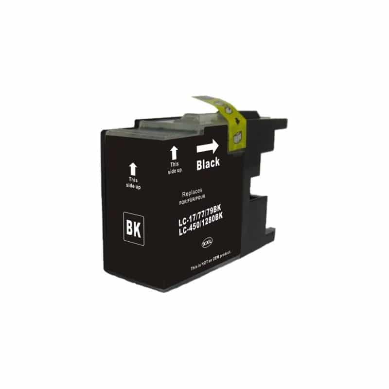 Brother Lc1280 Bk Sort Blækpatron Kompatibel Lc1280 Bk 3200 Sider