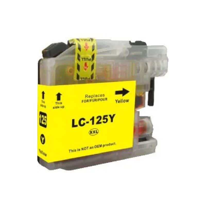 Brother Lc125 Gul Blækpatron Kompatibel Lc125 200 Sider