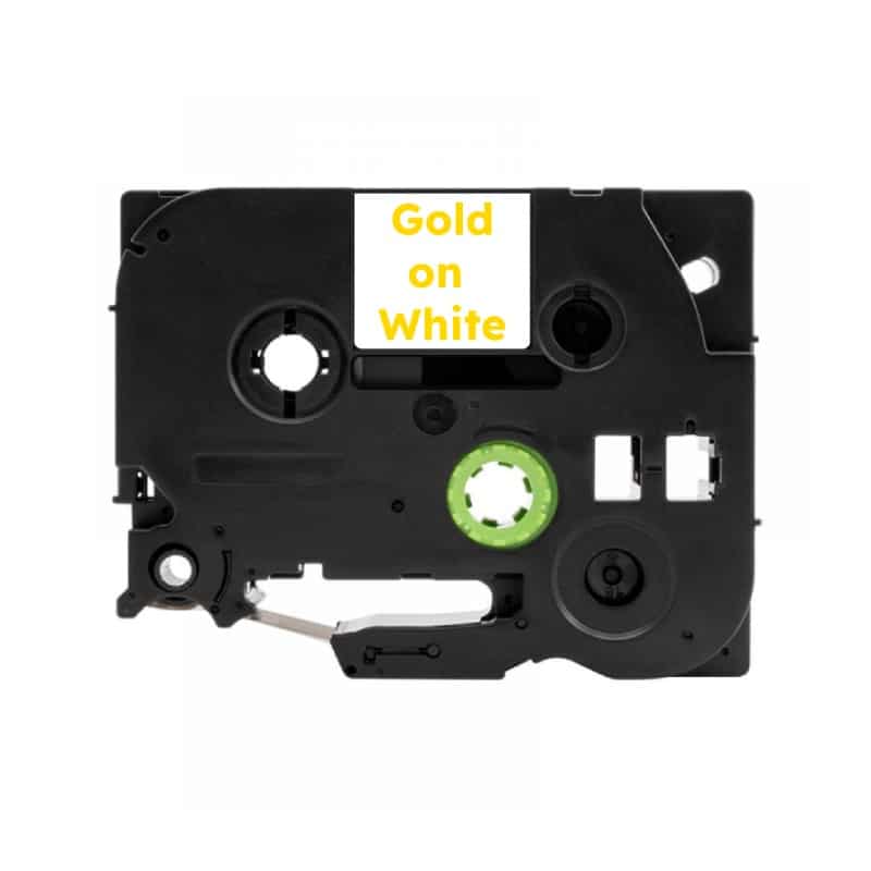 Brother Tze264 Guld På Hvid Standardtape Kompatibel 36mm   8m