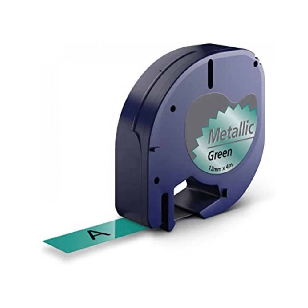 Dymo 91209   91229 Sort På Grønmetallic Tape Kompatibel S0721740 12 Mm