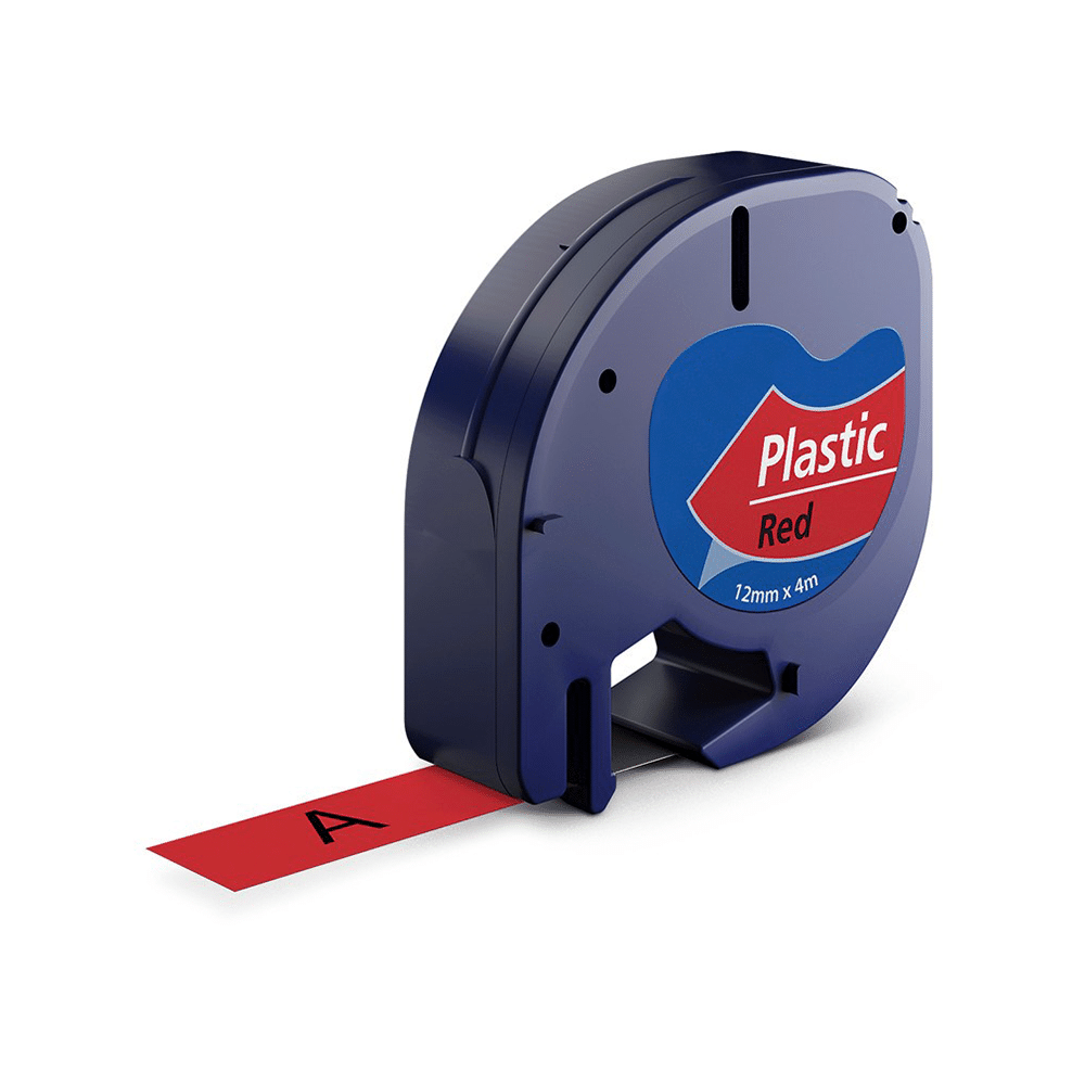 Dymo 91203   91223 Sort På Rød Tape Kompatibel S0721630 12 Mm