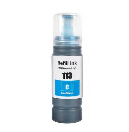 Epson 113 Cyan Blækrefill Kompatibel C13t06b240 70ml