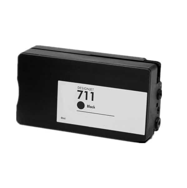 Hp 711 Sort Blækpatron Kompatibel Cz133a 80ml
