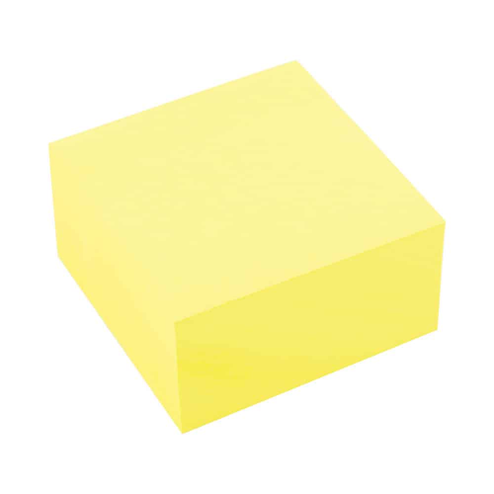 Notesblok Alternativ Til Post-it  Gul  400 Sider  76x76mm    Stk