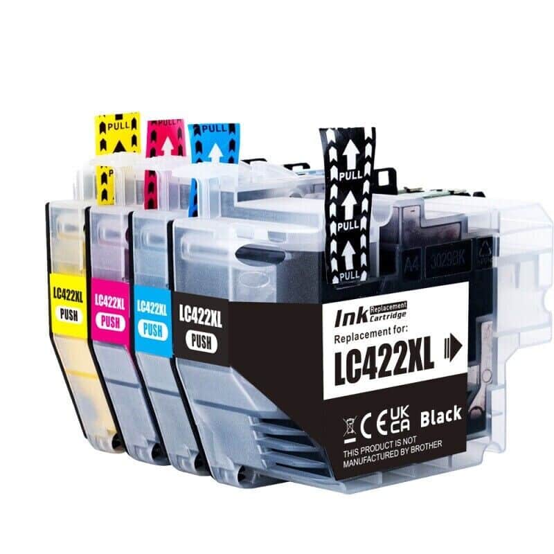 Rabatpakke Brother Lc422 Farver Bk- - - Kompatibel Lc422 500 Sider