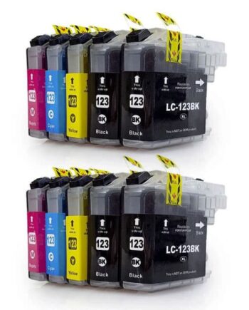 Rabatpakke Brother Lc123     Bk      - -   Kompatibel Lc123 6000 Sider