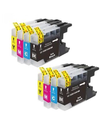 Rabatpakke Brother Lc1240       Farver Bk- - -  Kompatibel Lc1240 100 Ml