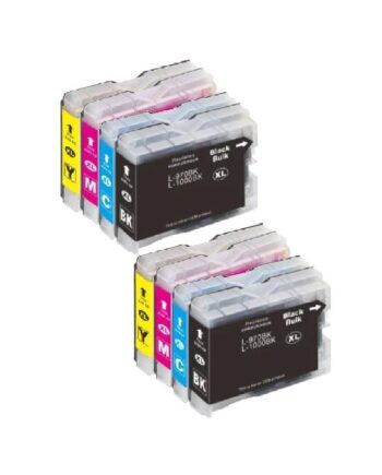Rabatpakke Brother Lc1000       Farver Bk- - -   Kompatibel Lc1000 164ml