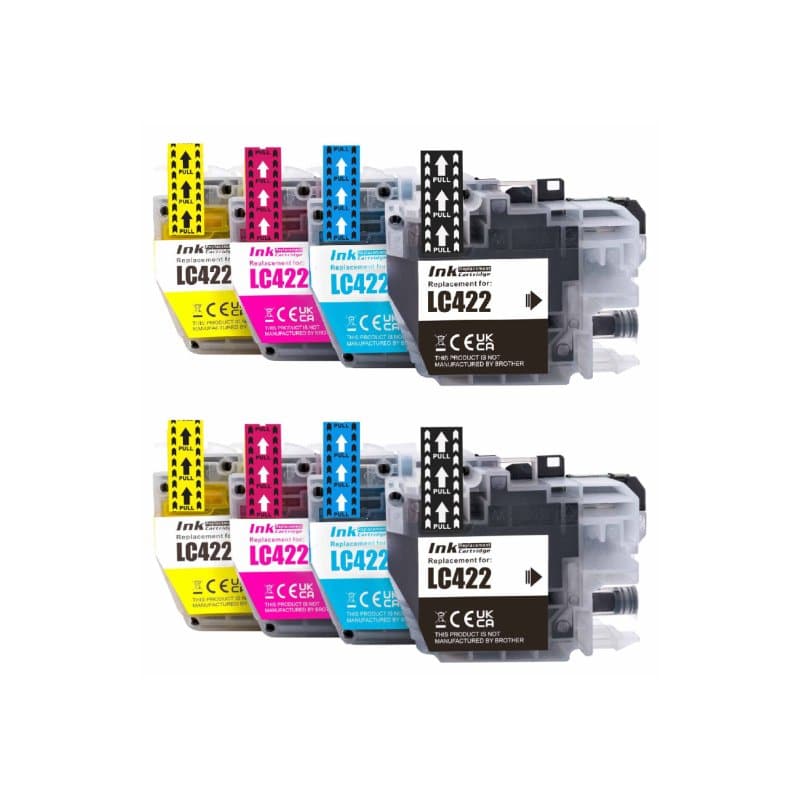 Rabatpakke Brother Lc422 Farver Bk- - - Kompatibel Lc422 400 Sider