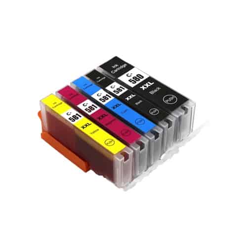 Rabatpakke Canon Pgi-580x Cli-581x Farver Pbk-bk- - - Kompatibel Pgi-580x 74ml