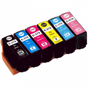 Rabatpakke Epson 378  Bk- - - -lc-lm Blækpatron   Stk Kompatibel C13t37984010 79 2ml
