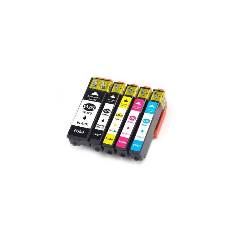 Rabatpakke Epson 33    Farver Bk-pbk- - -  Blækpatroner Kompatibel 33  78   Ml