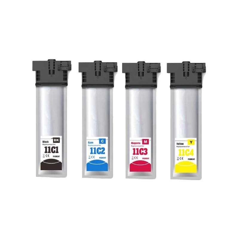Rabatpakke Epson T11c1 T11c4 Bk- - -  Blækpatron   Stk Kompatibel C13t11c140-  12 000 Sider