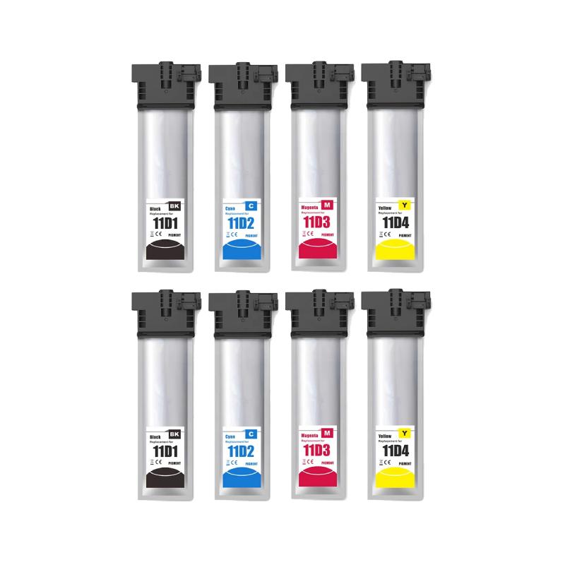 Rabatpakke Epson T11d1 T11d4     Bk- - -  Blækpatron Kompatibel C13t11d140-  40 000 Sider