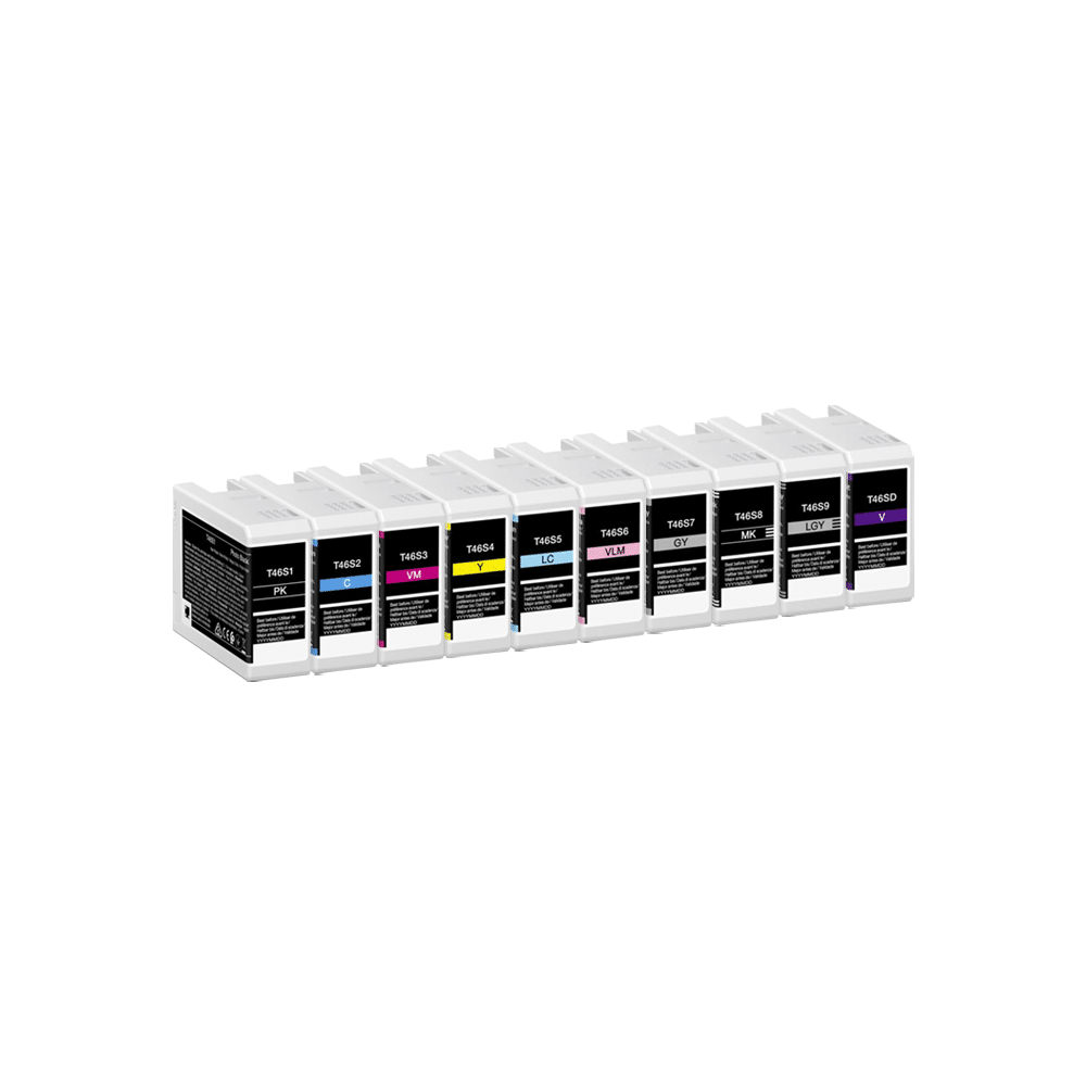 Rabatpakke Epson T46s     Pbk- - - -lc-lm- -mbk-lg-  10 Stk  Blækpatron Kompatibel C13t46s100-c13t46sd00  -c13t46s100-c13t46sd00
