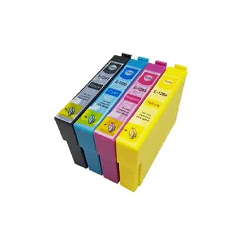Rabatpakke Epson T1281 T1284   Farver Bk- - -  Blækpatroner Kompatibel T1281 37ml