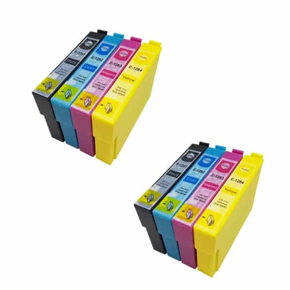 Rabatpakke Epson T1281 T1284     Bk      - -  Kompatibel T1281 74ml