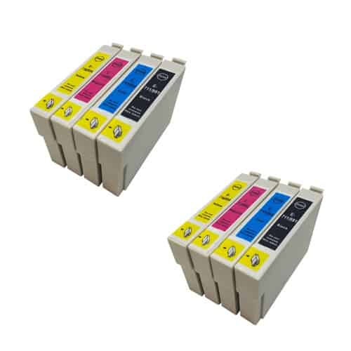 Rabatpakke Epson T0711 T0714       Farver Bk- - -  Blækpatroner Kompatibel T0711 96ml