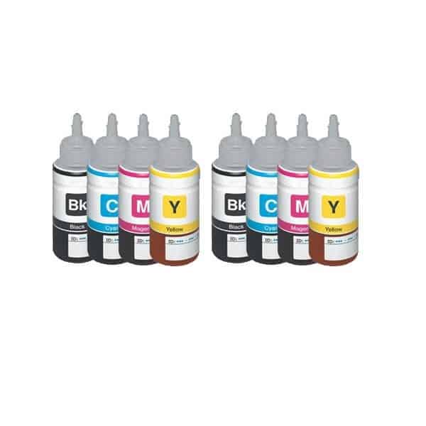 Rabatpakke Epson T6641-t6644       Farver  Blækpatroner Kompatibel T6641 800ml
