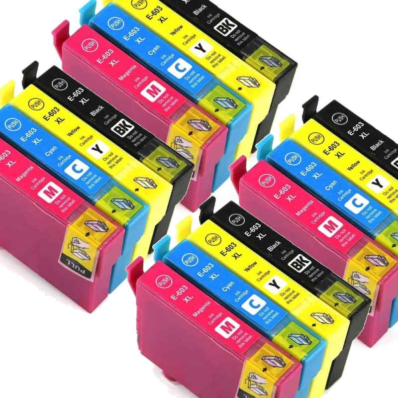 Rabatpakke Epson 603      Bk- - -  Blækpatron Kompatibel 603  180 8ml