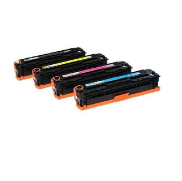 Rabatpakke Hp 128a Farver Bk- - - Toner Kompatibel 128a 900 Sider
