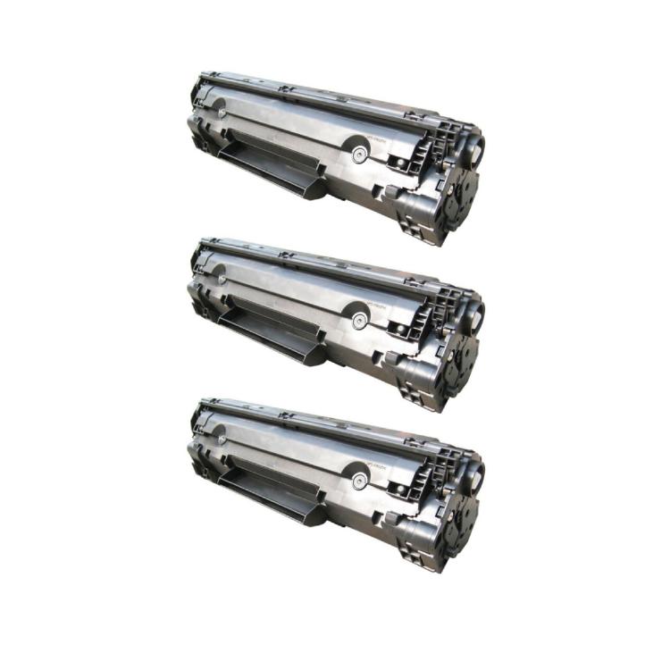 Rabatpakke Hp 36a Sort   Stk Toner Kompatibel Cb436a   000 Sider
