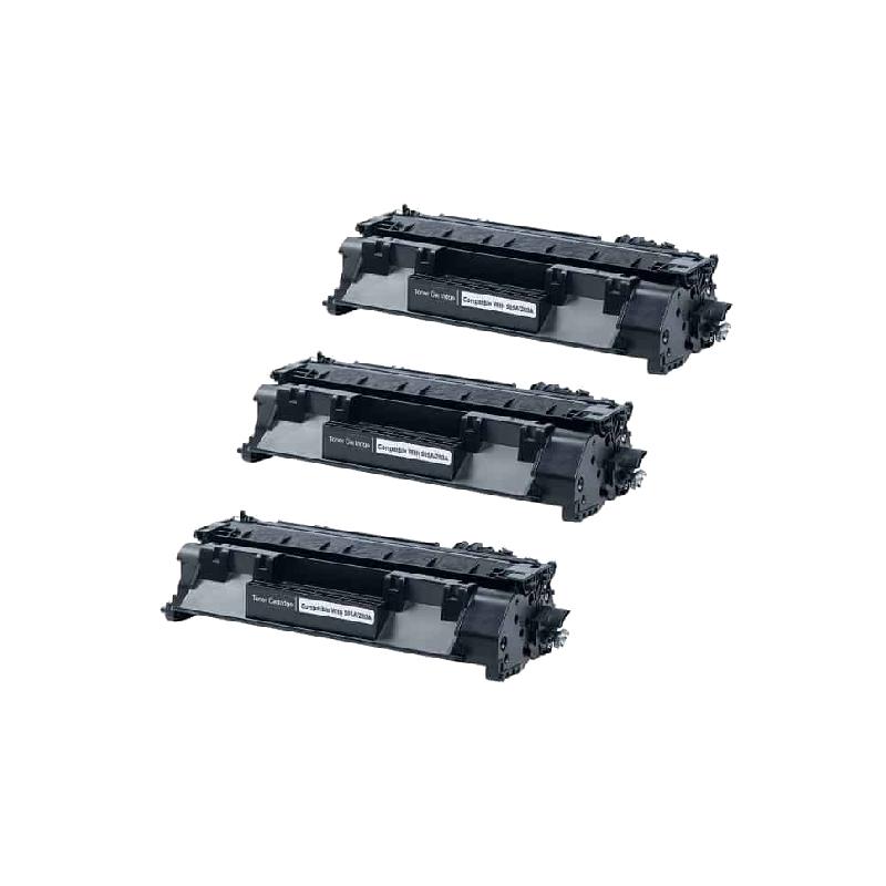Rabatpakke Hp 05a Sort Stk Toner Kompatibel Ce505a 900 Sider