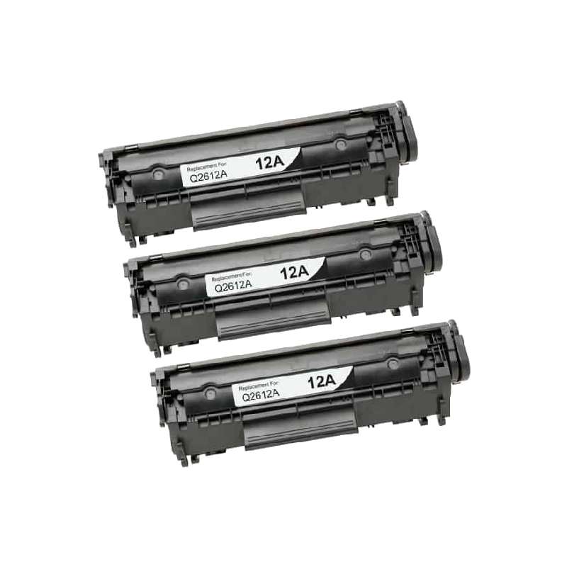 Rabatpakke Hp 12a Sort Stk Toner Kompatibel Q2612a 000 Sider