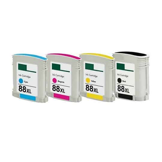 Rabatpakke Hp 88 Farver Bk- - - Blækpatroner Kompatibel 88 141ml