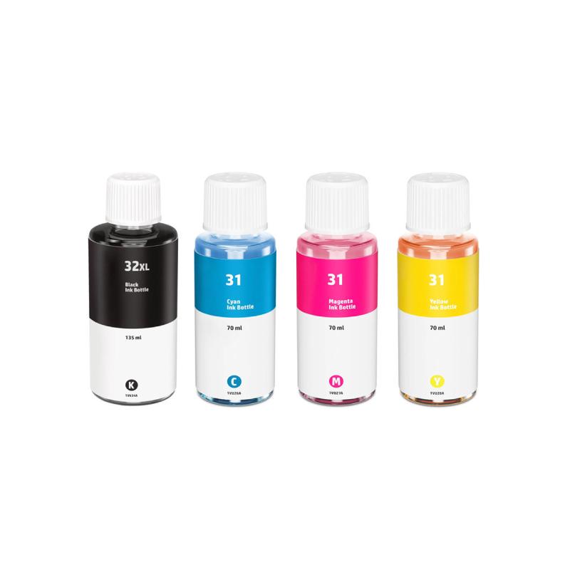 Rabatpakke Hp 31   Hp 32     Bk- - -  Blækrefill Kompatibel 1vv24ae-  345ml
