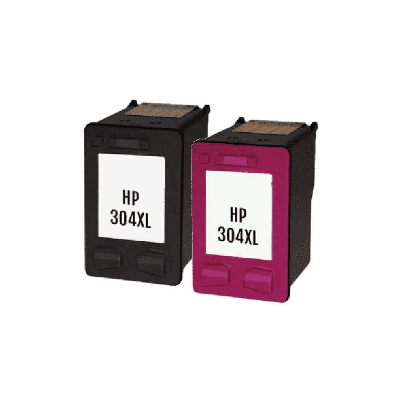 Rabatpakke Hp 304      Sort     Farve Kompatibel Hp 304  28ml