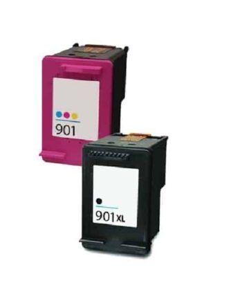 Rabatpakke Hp 901      Sort     Farve Kompatibel 901  33ml