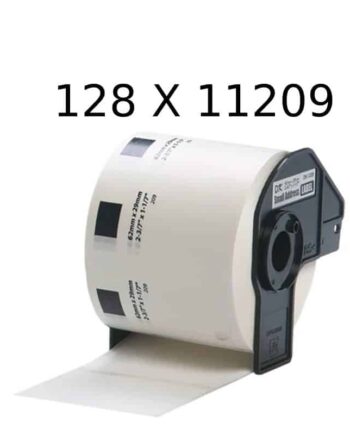 Brother Dk11209 Adresseetiketter Kompatibel 128 Stk 800 Pr Rulle 102 400 Stk 29   62mm