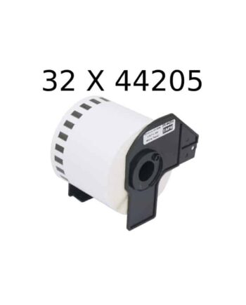 Rabatpakke 32 Stk Brother Dk44205 Selvklæbende Etiketter Aftagelige Kompatibel   2cm   30 5m