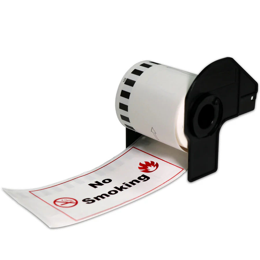 Brother Dk22251 Sort   Rød Rulle Papirtape  62mm   15   Meter  Kompatibel