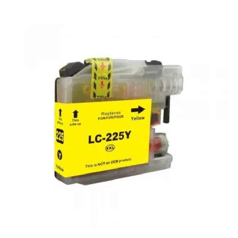 Brother Lc225   Gul Blækpatron Kompatibel Lc225   1200 Sider