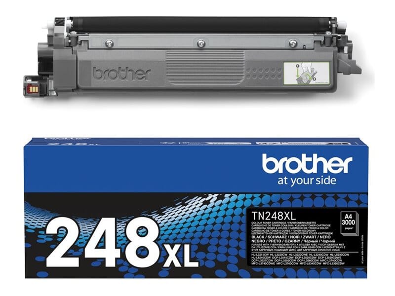 Brother Tn248   Sort Toner 3000 Sider  Original
