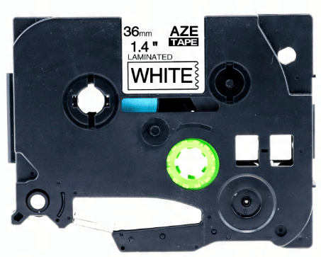 Brother Tzefx261 Tape Sort Tekst På Hvid Tape Fleksibel 36mm 8m Uoriginal