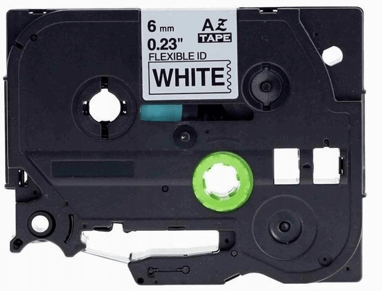 Brother Tzefx211 Tape Sort Tekst På Hvid Tape Fleksibel 6mm 8m Uoriginal