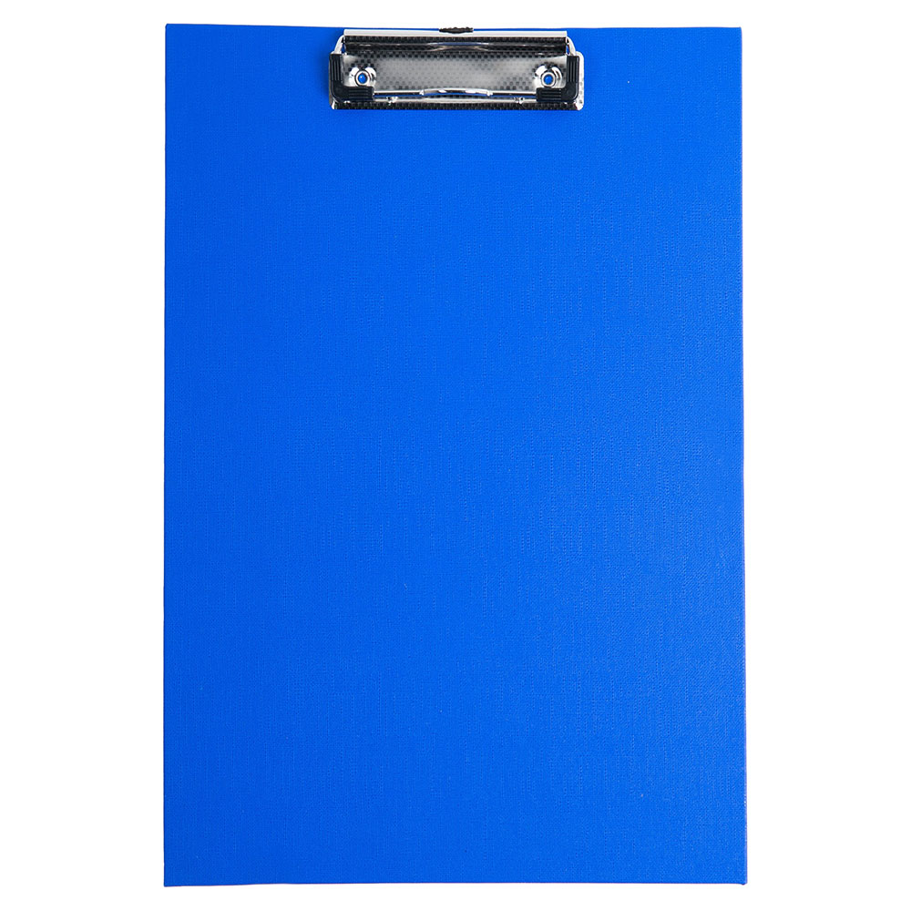 Clipboard A4 Blå Med Klemme  Uden Forside
