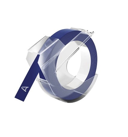 Dymo 3d Hvid På Blå Tape Kompatibel S0898140   Mm
