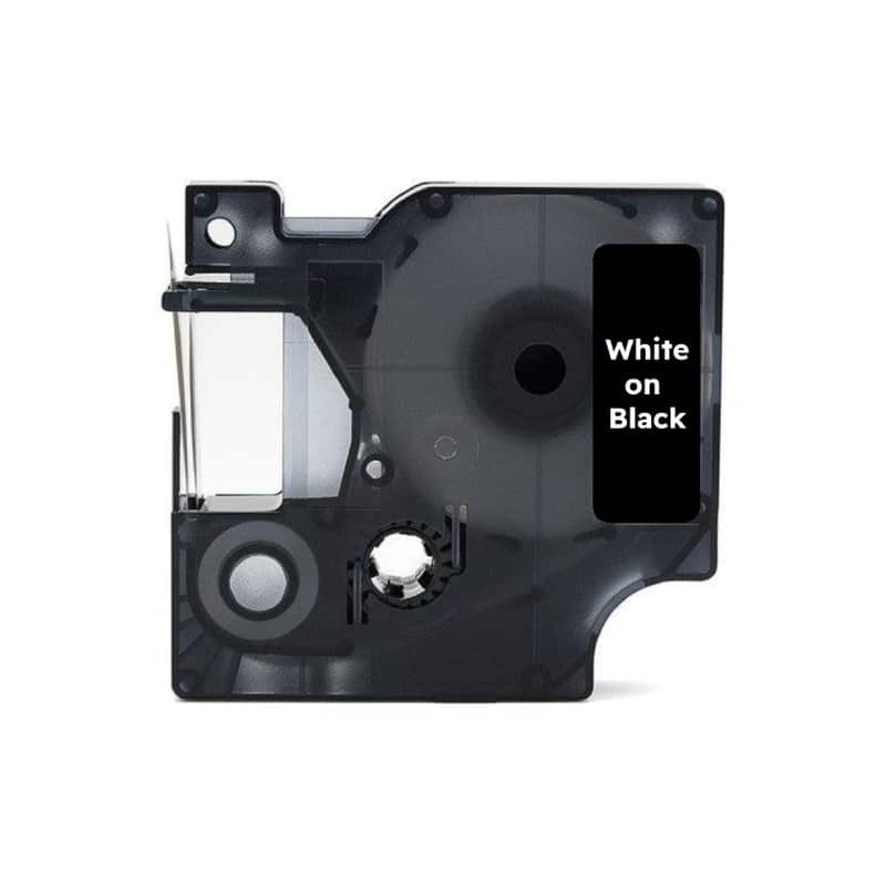 Dymo 53721 Hvid På Sort Tape Kompatibel S0721010 24mm   7m