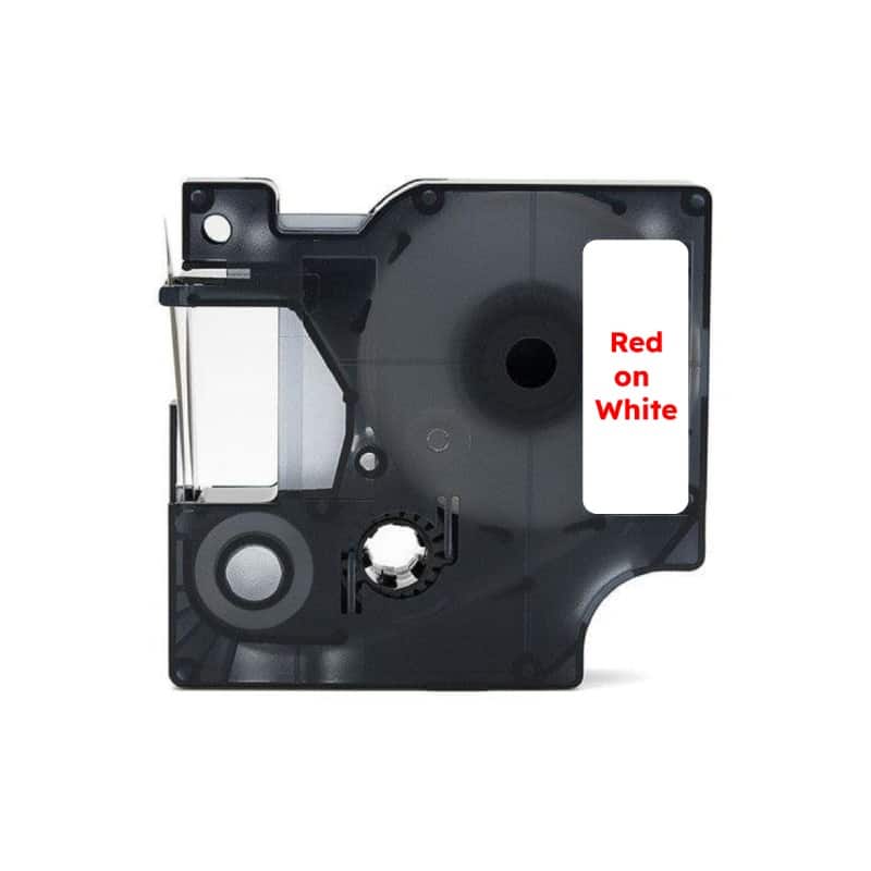 Dymo 53715 Rød På Hvid Tape Kompatibel S0720950 24mm   7m